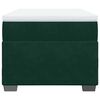 vidaXL Ł&oacute;żko kontynentalne z materacem, zielone, aksamit, 100x200 cm