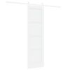 vidaXL Drzwi przesuwne ORKDAL Biały 61 x 198,5 cm Lite drewno sosnowe
