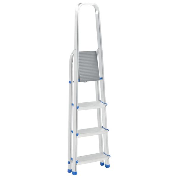 vidaXL Drabinka aluminiowa, 4 stopnie, 150 kg