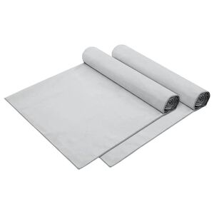 vidaXL Ręczniki na leżak 2 pcs Szary 210 x 75 cm Poliester i poliamid