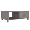vidaXL Stolik kawowy HAMAR, jasnoszary, 100x55x35 cm, drewno sosnowe