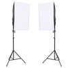 vidaXL Fotograficzny zestaw studyjny z oświetleniem, tłami i blendami