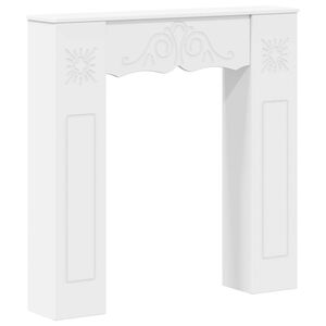 vidaXL Obudowa kominka Biały 102 x 20 x 102 cm Drewno inżynieryjne