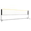 vidaXL Siatka do badmintona, regulowana, 500x103x94-158 cm, metalowa