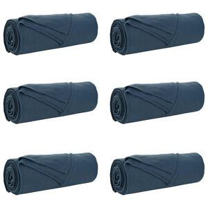 vidaXL Koce narzutowe 6 szt. Granatowy 280 x 210 cm 4.74 kg Polar