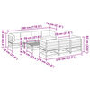 vidaXL 8-cz. zestaw wypoczynkowy do ogrodu, z poduszkami, impregnowany