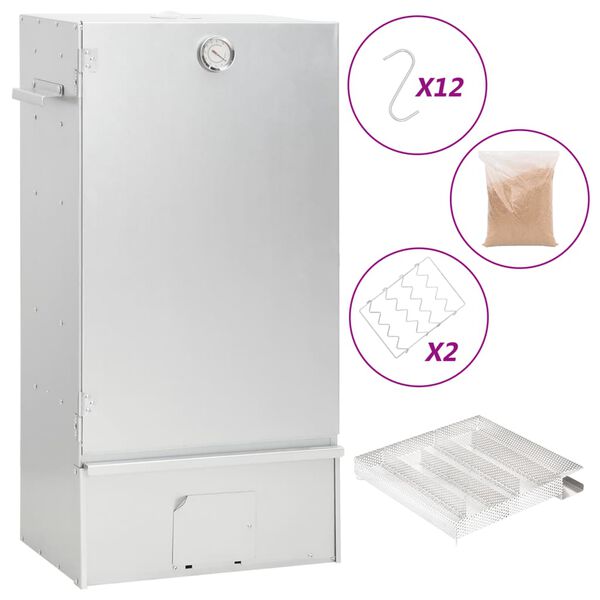 vidaXL Wędzarnia z generatorem zimnego dymu, stal galwanizowana