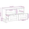 vidaXL Szafka pod telewizor Brązowy 70 x 33 x 46 cm Drewno z mango