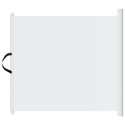vidaXL Rozsuwana bramka dla zwierząt, biała, 82,5x125 cm