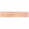 vidaXL Blat, jasnobrązowy 200x40x(2-6) cm drewno z naturalną krawędzią