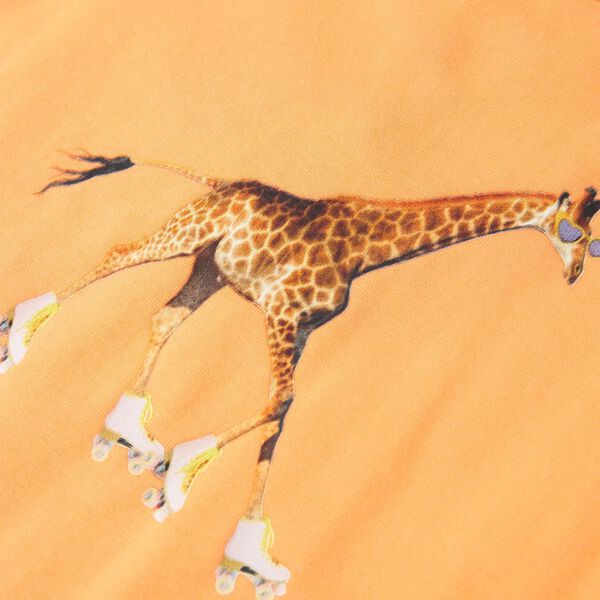 Koszulka dziecięca, jaskrawy pomarańcz, 128