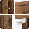 vidaXL Szafka wisząca Stare drewno 69,5 x 34 x 90 cm