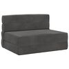vidaXL Składana Sofa Ł&oacute;żko ciemnoszary 100 x 80 x 60 cm tkanina