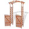 vidaXL Pergola ogrodowa z bramką, lite drewno, 120 x 60 x 205 cm