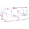 vidaXL Sofa 2 pcs Ciemnoszary