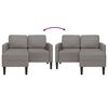 vidaXL Sofa 2-osobowa z szezlongiem w kształcie litery L, kolor taupe