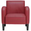 vidaXL Sofa Fotel z Podłokietnikami Wino Czerwone 54 cm