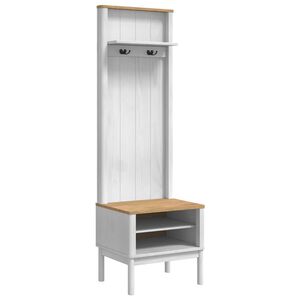 vidaXL Szafka do korytarza FLORO Biały 50 x 40 x 158 cm