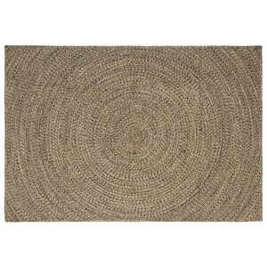 vidaXL Dywan strefowy Naturalny i czarny 160 x 230 cm Juta