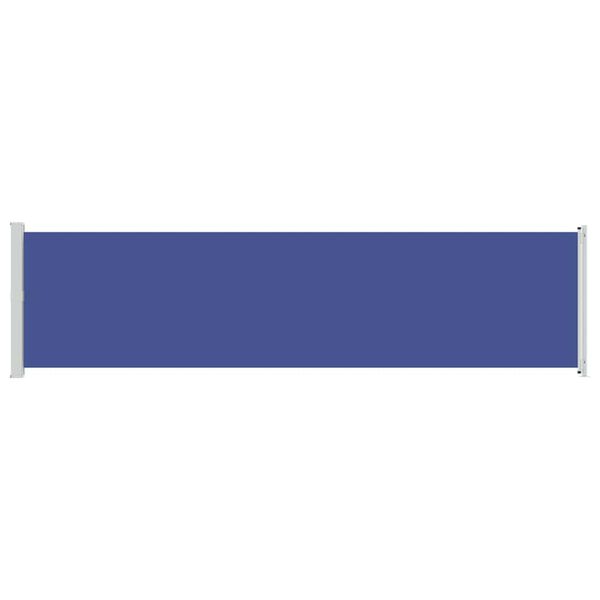 vidaXL Wysuwana markiza boczna na taras, 600 x 160 cm, niebieska