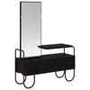 vidaXL Toaletka Czarny dąb 100 x 36,5 x 136 cm Drewno inżynieryjne