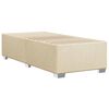 vidaXL Rama ł&oacute;żka bez materaca Kremowa 90x200 cm Tkanina