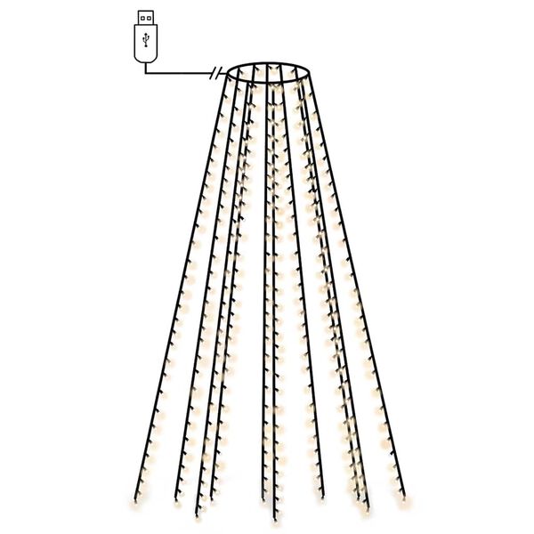 vidaXL Lampki choinkowe w formie siatki, 300 LED, 300 cm