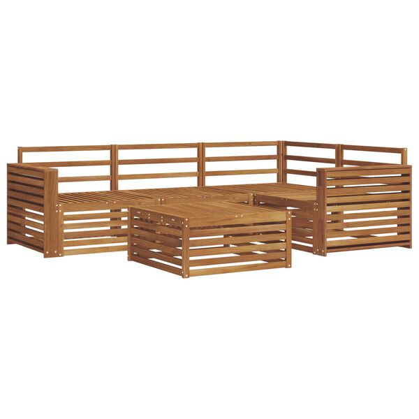 vidaXL Zestaw sof na zewnątrz 5 pcs Naturalny Lite Drewno Akacji