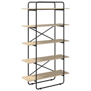 vidaXL Regał na książki 5 poziom&oacute;w 100 x 35 x 175,5 cm PB dąb Sonoma