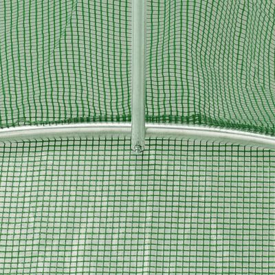 vidaXL Szklarnia ze stalową ramą, zielona, 4 m², 2x2x2 m