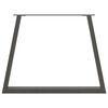 vidaXL Nogi do stołu jadalnego w kształcie litery V 2 szt. Antracyt 100x(72-73,3) cm Stal