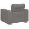 vidaXL Sofa Fotel Jasnoszary 100x77x82 cm Tkanina sztruksowa