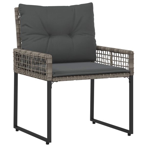 vidaXL Zestaw Mebli Ogrodowych z poduszką 3 pcs Szary