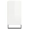 vidaXL Szafka, biała z połyskiem, 103,5x35x70 cm