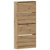 vidaXL Szafka na buty 80 x 21 x 163,5 cm Materiał drewnopochodny