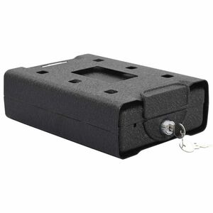 vidaXL Sejf samochodowy Z blokadą Czarny 21.8 x 16 x 7 cm Stal