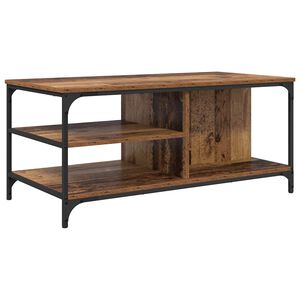 vidaXL Stolik kawowy Stare drewno 100 x 50 x 45 cm Drewno inżynieryjne