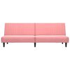 vidaXL 2-osobowa kanapa, r&oacute;żowa, tapicerowana aksamitem