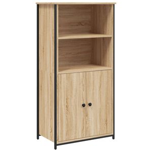 vidaXL Szafka, dąb sonoma, 62x36x121,5 cm, materiał drewnopochodny
