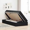 vidaXL Ł&oacute;żko z miejscem na przechowywanie i materacem Czarny