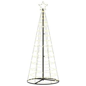 vidaXL Choinka świąteczna LED EKENAS 250 cm 390 LED Ciepła biel Stal