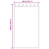 vidaXL Zasłony z weluru z zasłonami 2 pcs Kremowy 260 x 140 cm Aksamit
