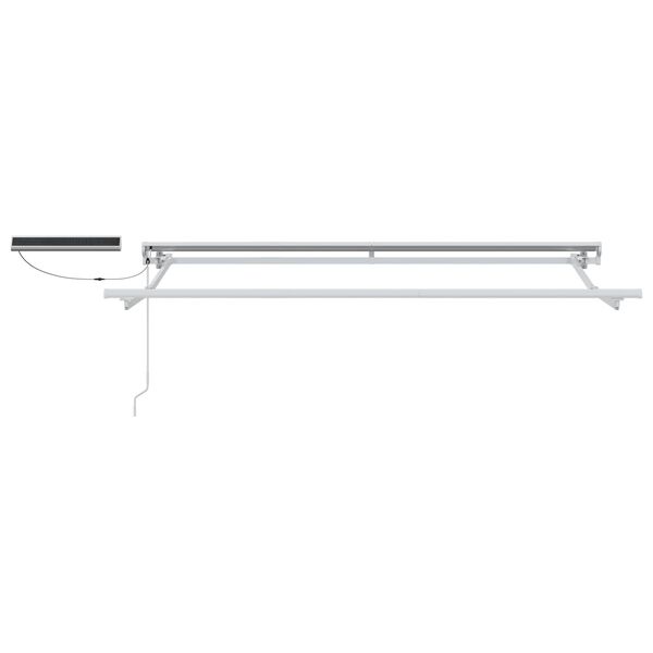 vidaXL Elektryczna Rozkładana Markiza Czerwony 3,5 x 2 m