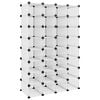 vidaXL Stojak na buty, przezroczysty, 93x36,5x140 cm, PP