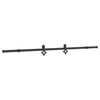 vidaXL System do montażu drzwi przesuwnych, 213,5 cm, stal, czarny