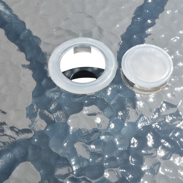 vidaXL 5-cz. zestaw mebli ogrodowych, stalowy, czarny