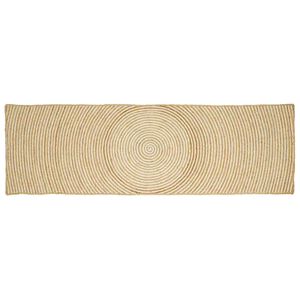 vidaXL Dywan strefowy Biały 60 x 300 cm Juta