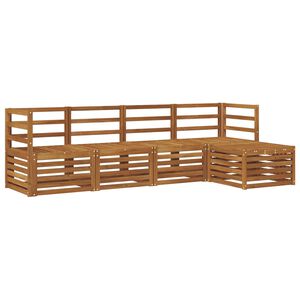 vidaXL Zestaw sof na zewnątrz 5 pcs Naturalny