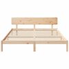 vidaXL Ramka ł&oacute;żka Naturalny 180 x 200 cm Lite drewno sosnowe
