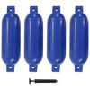 vidaXL Odbojnice do łodzi, 4 szt., niebieskie, 51x14 cm, PVC